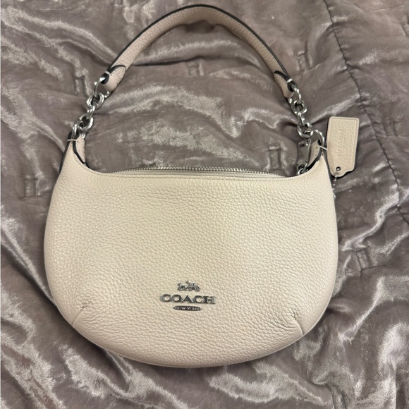 Coach Handbags - Coach Off-White Leather Shoulder Bag